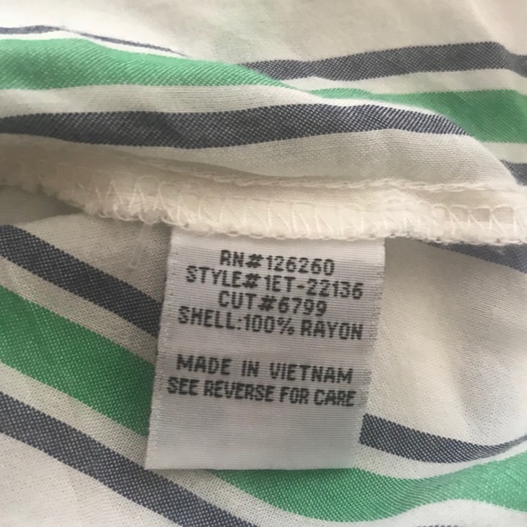 Anthropologie Velvet Heart Rayon stripe blouse - Picture 7 of 7